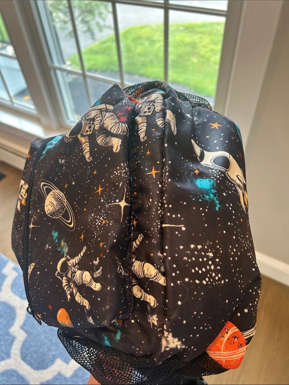 Kids Space Astronaut Backpack - 17 inch Black